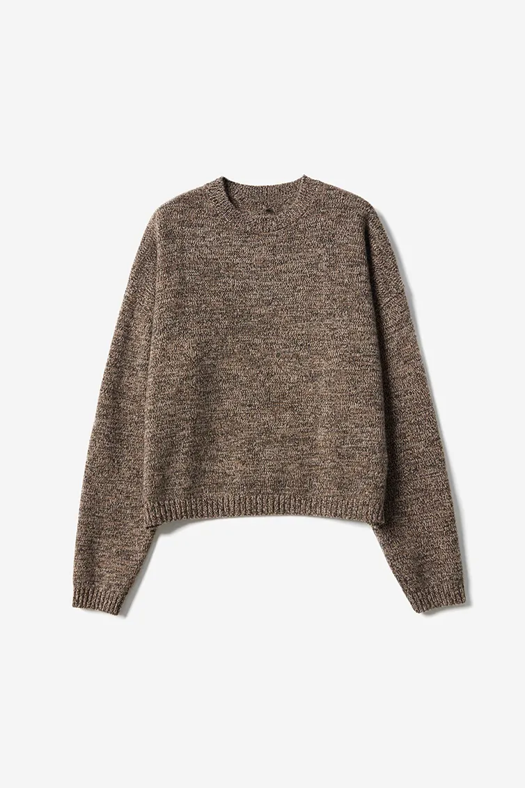 Luxe Italian Yarn Heaveyweight Crewneck Cashmere Sweater