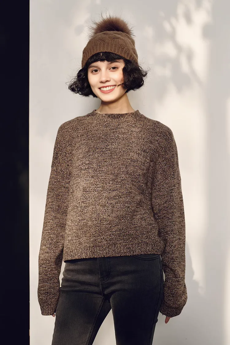 Luxe Italian Yarn Heaveyweight Crewneck Cashmere Sweater