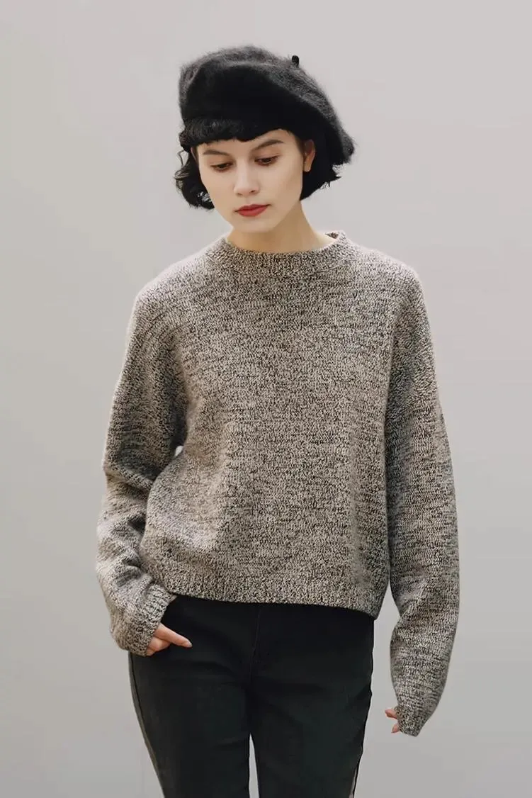 Luxe Italian Yarn Heaveyweight Crewneck Cashmere Sweater