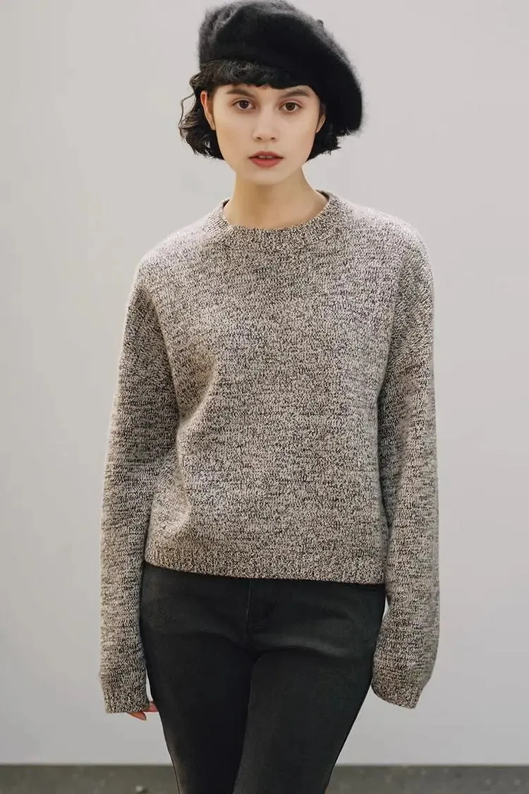 Luxe Italian Yarn Heaveyweight Crewneck Cashmere Sweater