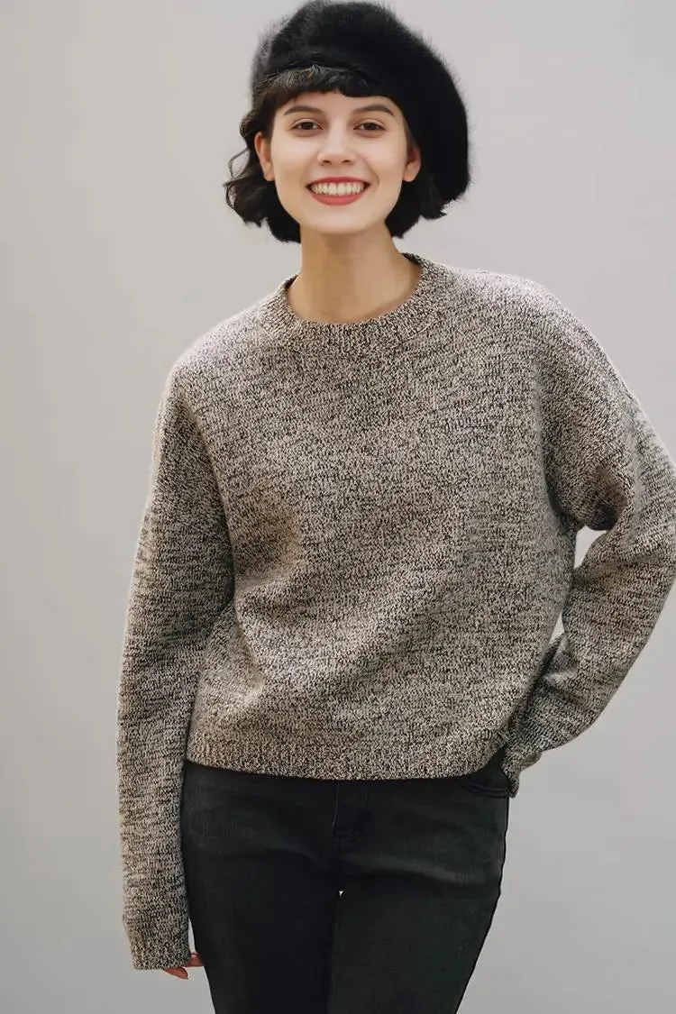 Luxe Italian Yarn Heaveyweight Crewneck Cashmere Sweater