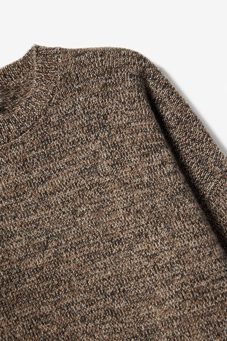 Luxe Italian Yarn Heaveyweight Crewneck Cashmere Sweater