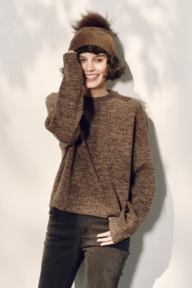 Luxe Italian Yarn Heaveyweight Crewneck Cashmere Sweater