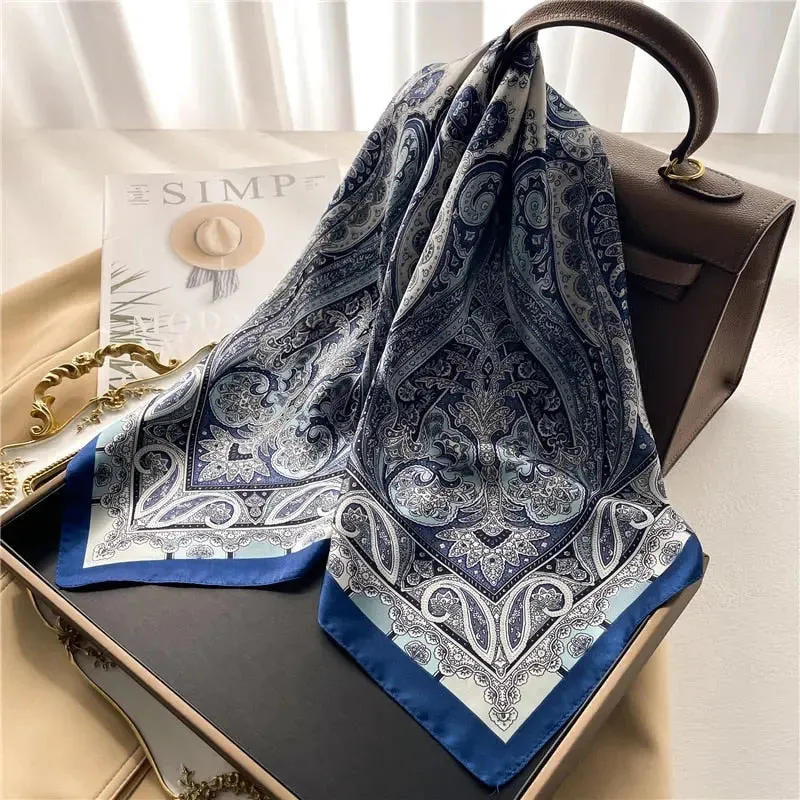 Luxury Satin Silk Scarf