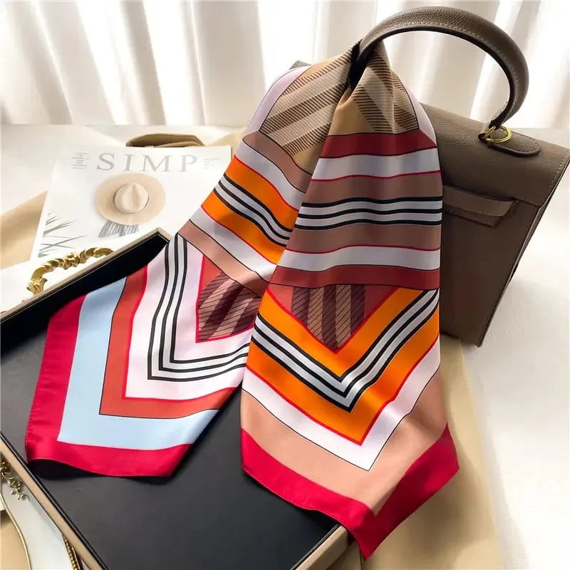 Luxury Satin Silk Scarf