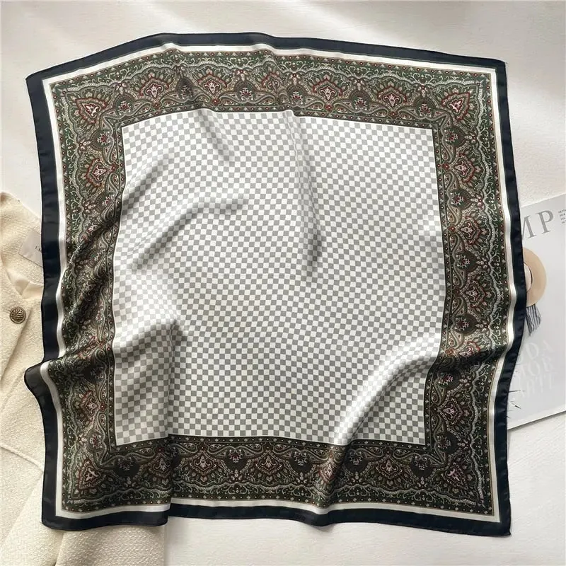 Luxury Satin Silk Scarf