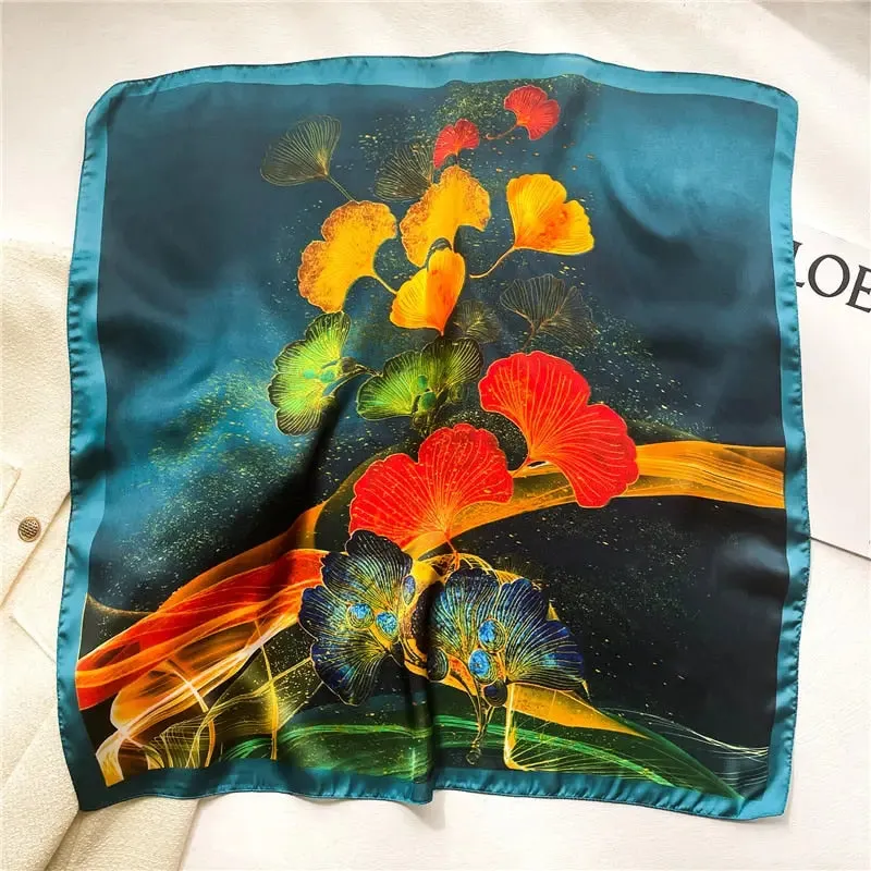 Luxury Satin Silk Scarf