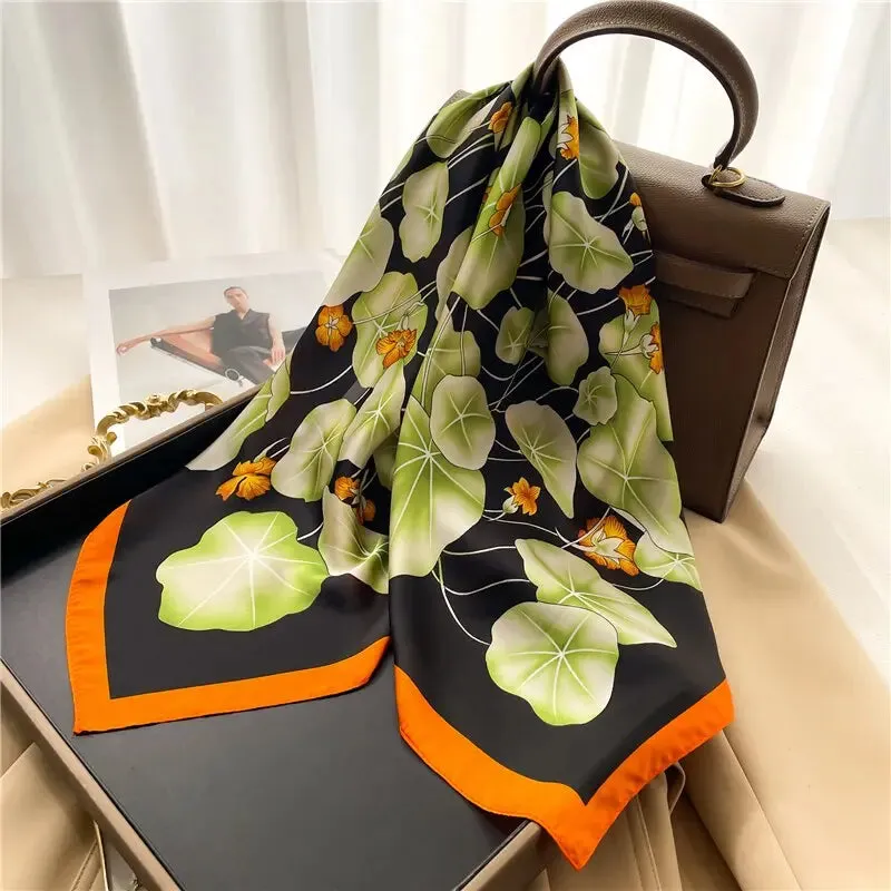 Luxury Satin Silk Scarf