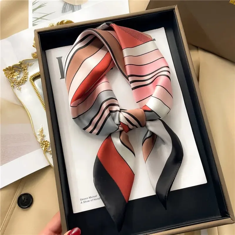 Luxury Satin Silk Scarf