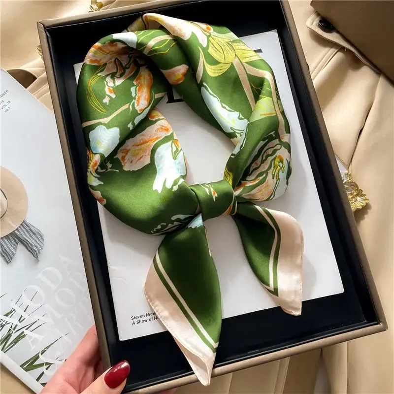 Luxury Satin Silk Scarf