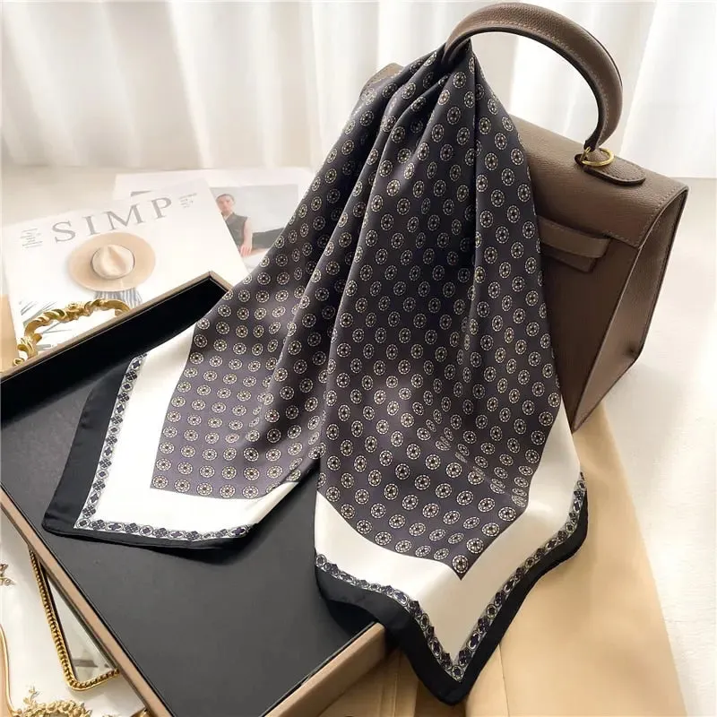 Luxury Satin Silk Scarf