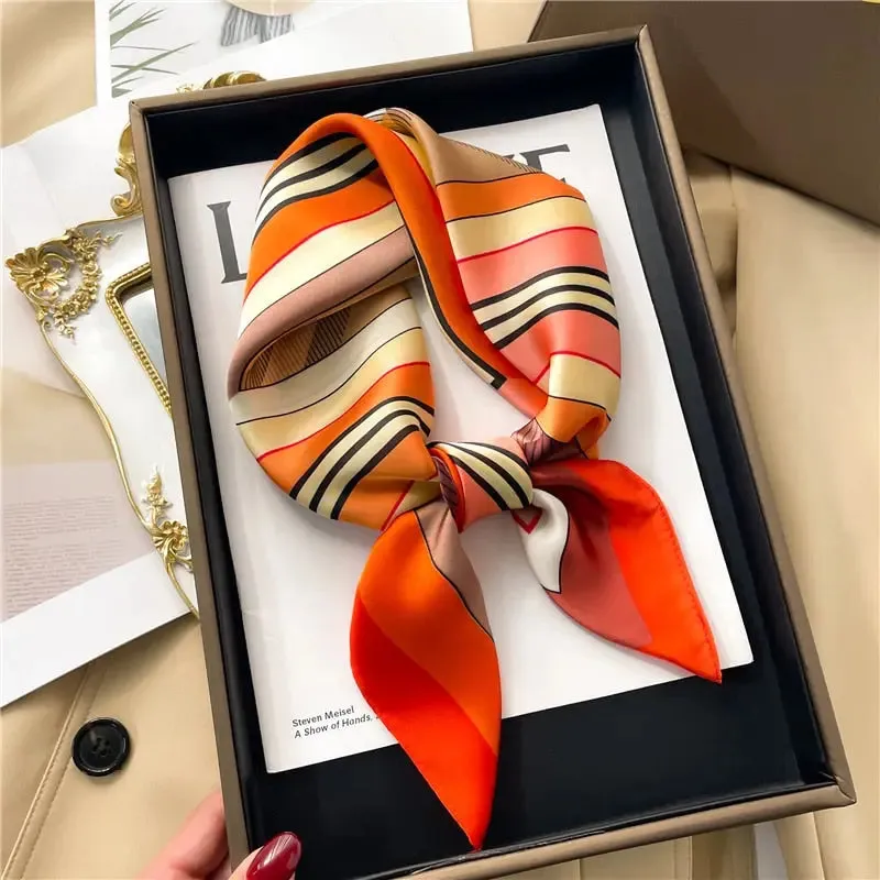 Luxury Satin Silk Scarf