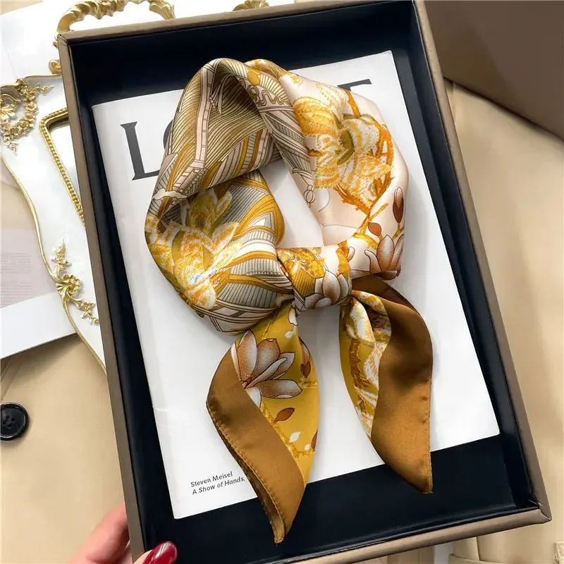 Luxury Satin Silk Scarf