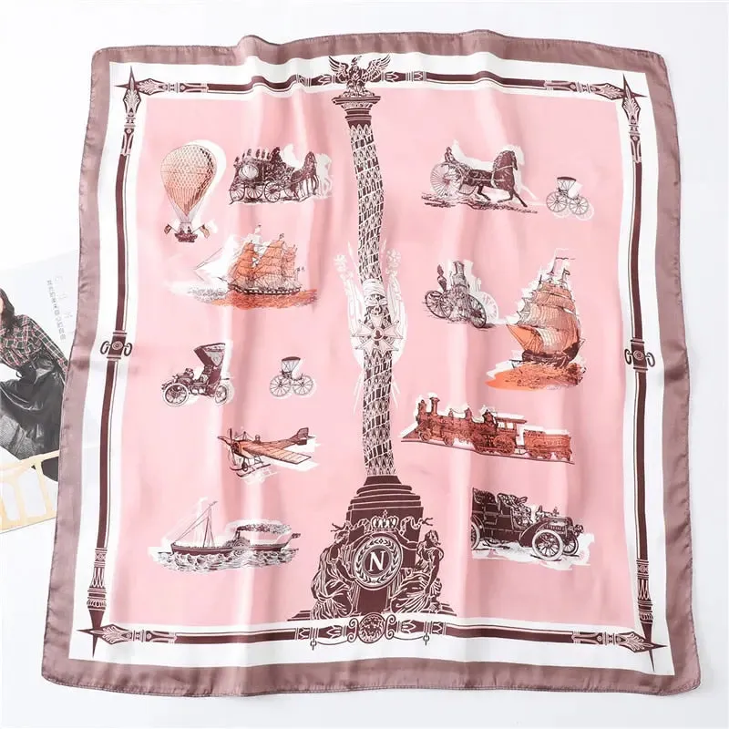 Luxury Satin Silk Scarf