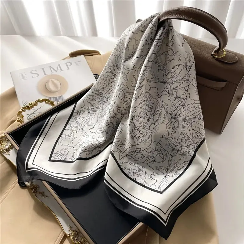 Luxury Satin Silk Scarf