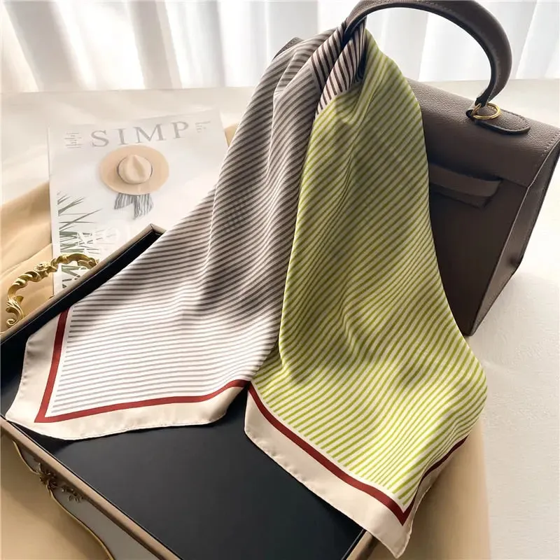 Luxury Satin Silk Scarf