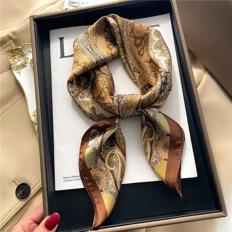 Luxury Satin Silk Scarf