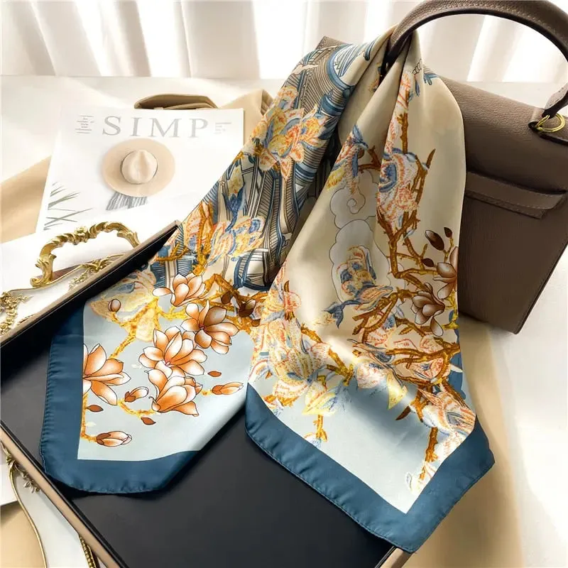 Luxury Satin Silk Scarf