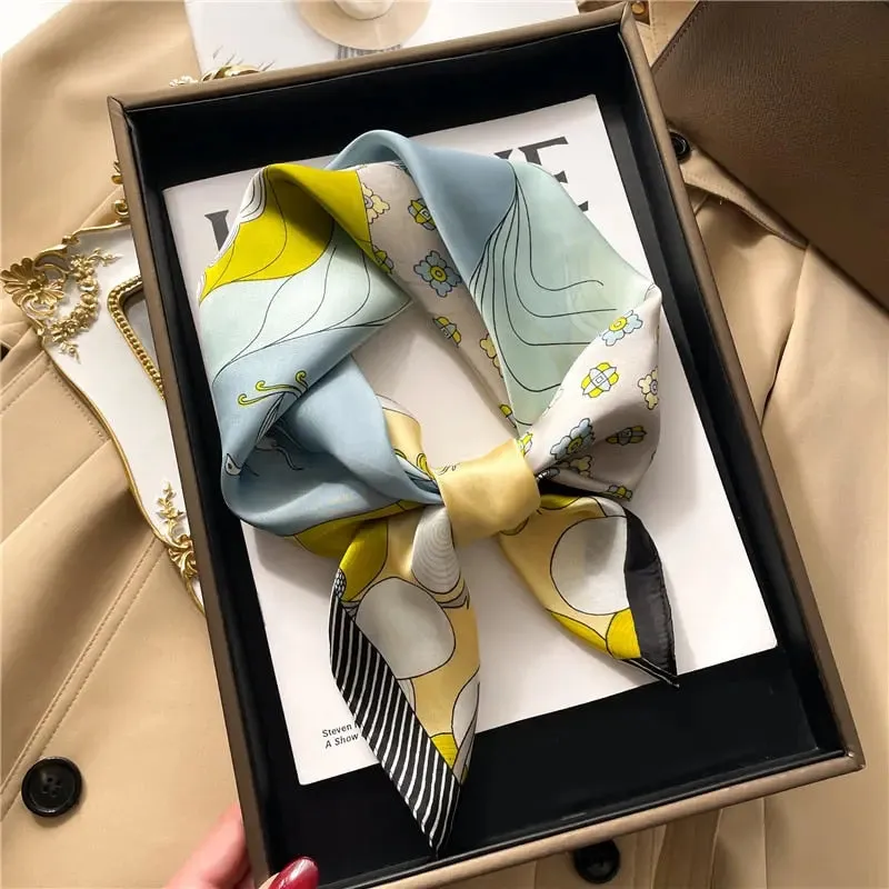 Luxury Satin Silk Scarf