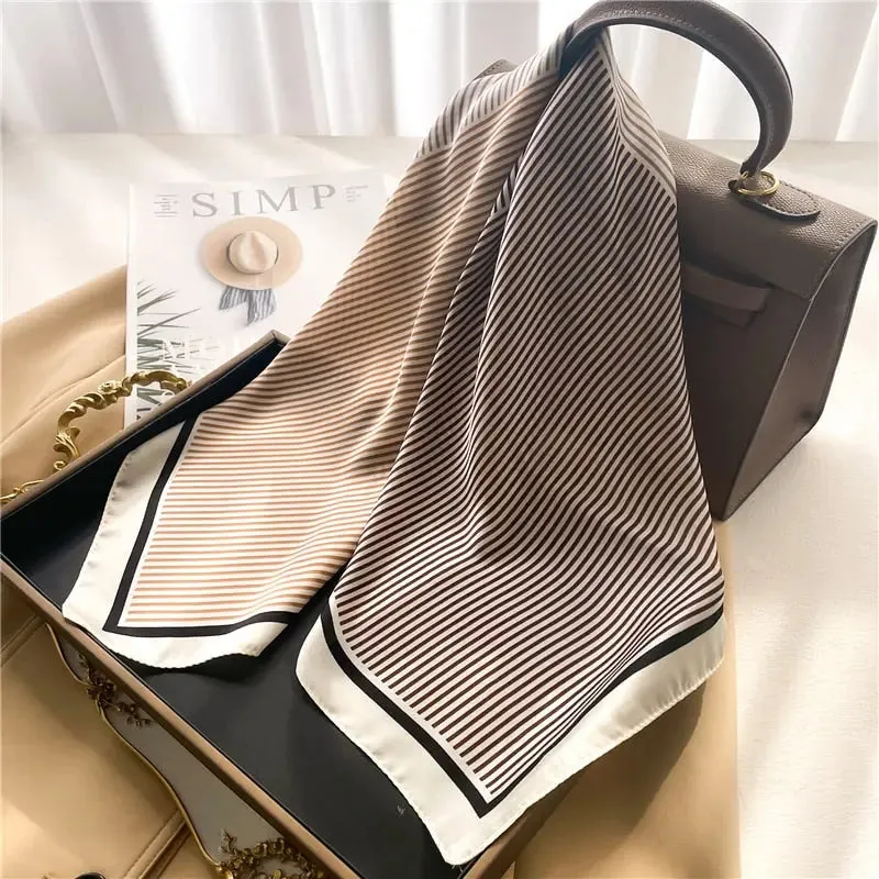 Luxury Satin Silk Scarf