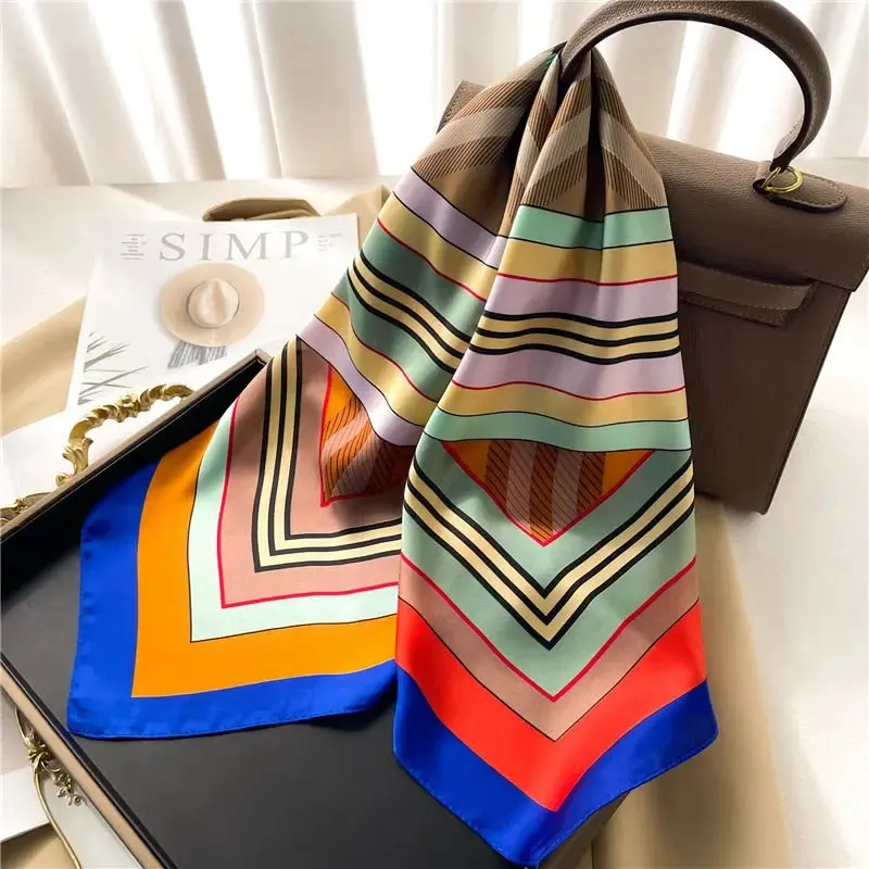 Luxury Satin Silk Scarf