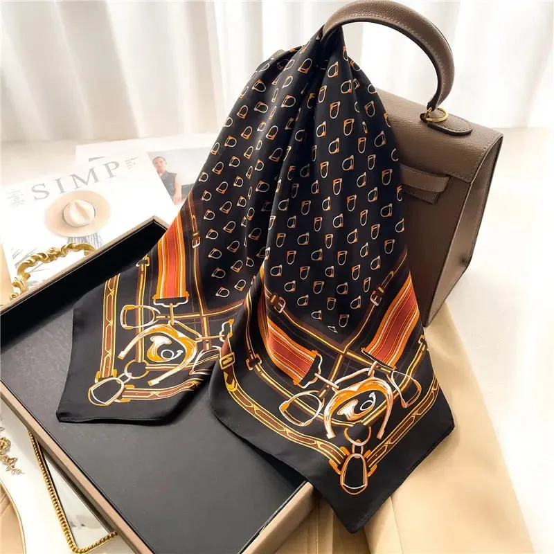 Luxury Satin Silk Scarf