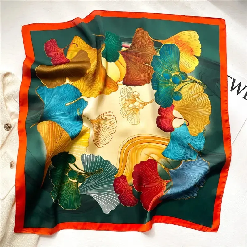 Luxury Satin Silk Scarf