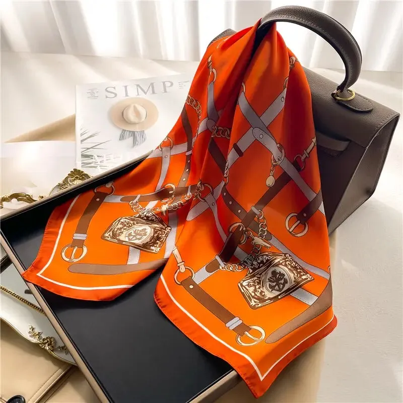 Luxury Satin Silk Scarf