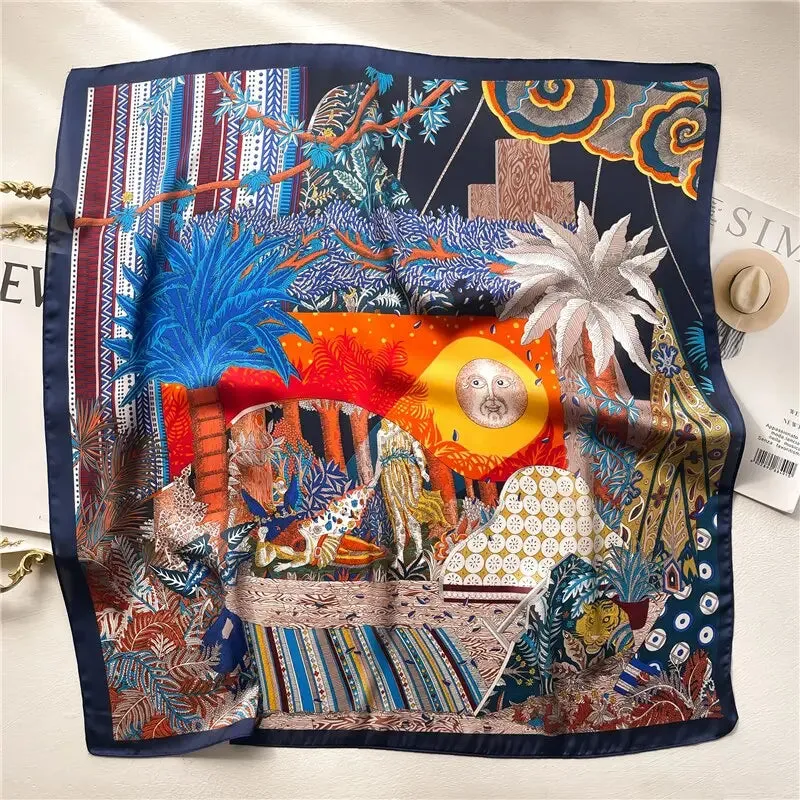 Luxury Satin Silk Scarf