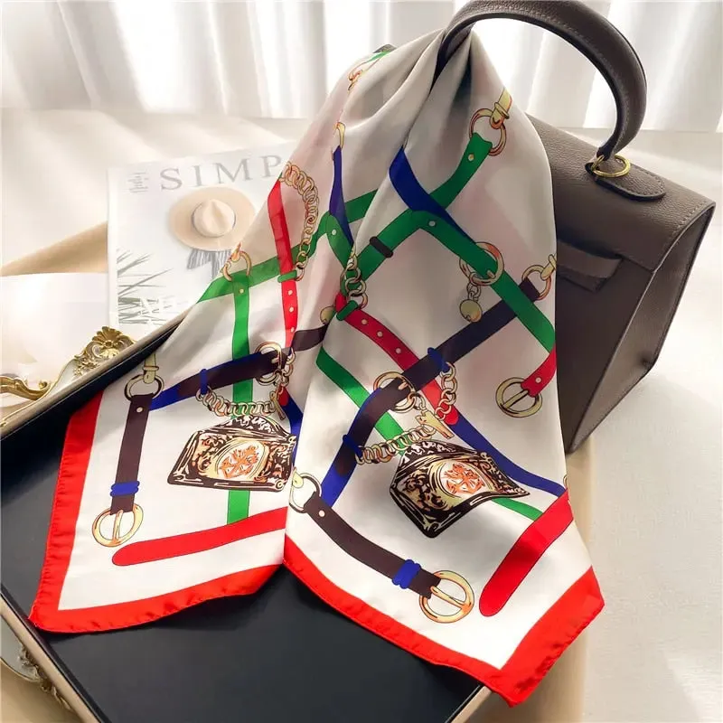 Luxury Satin Silk Scarf