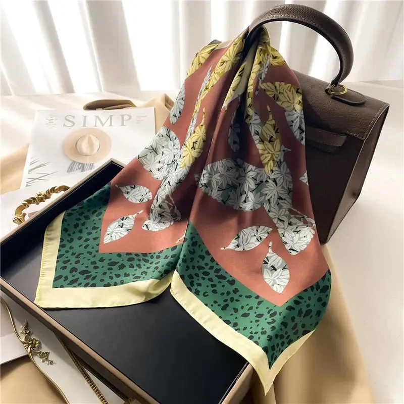 Luxury Satin Silk Scarf
