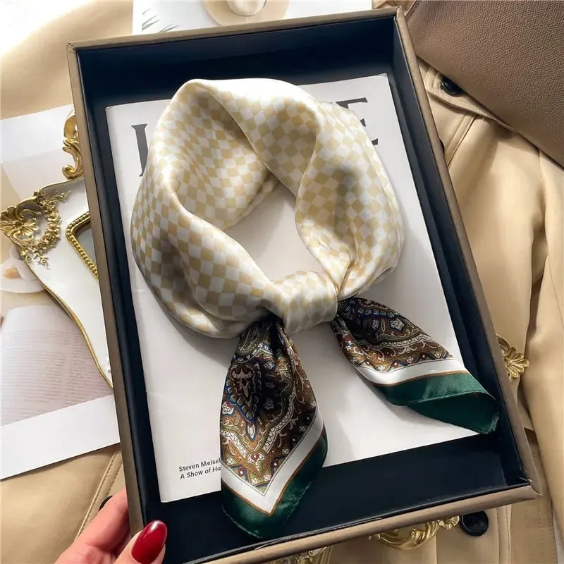Luxury Satin Silk Scarf
