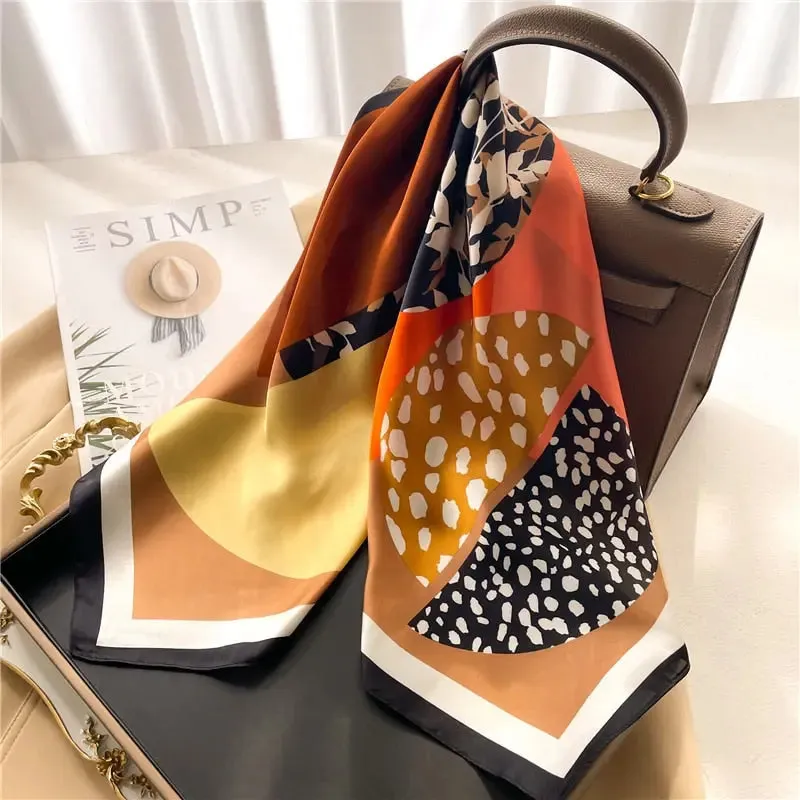 Luxury Satin Silk Scarf
