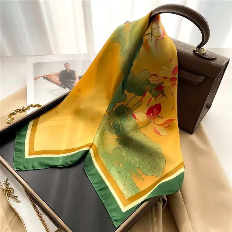 Luxury Satin Silk Scarf