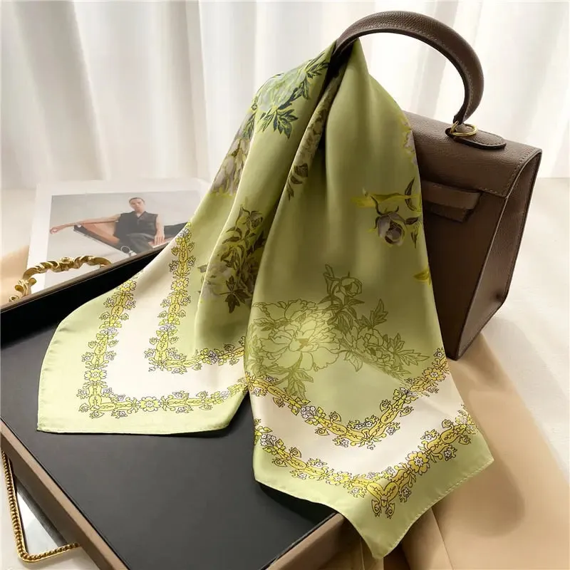 Luxury Satin Silk Scarf