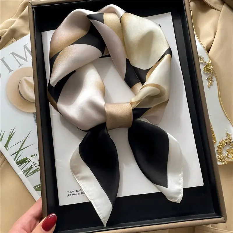 Luxury Satin Silk Scarf