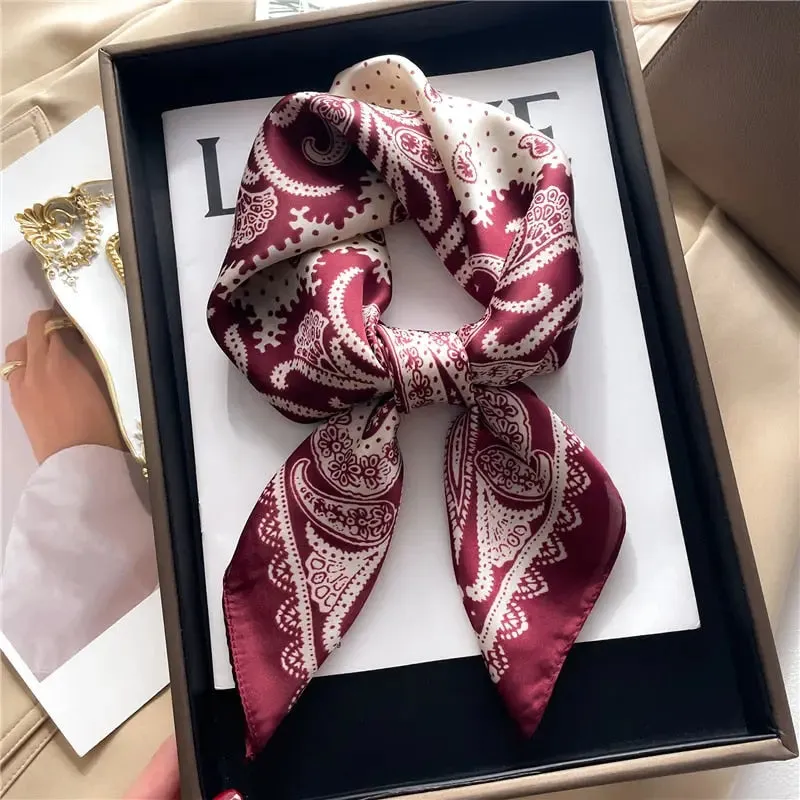 Luxury Satin Silk Scarf