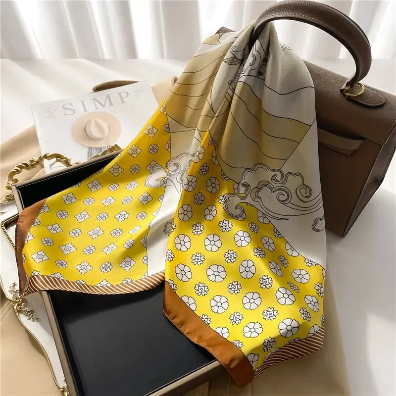 Luxury Satin Silk Scarf