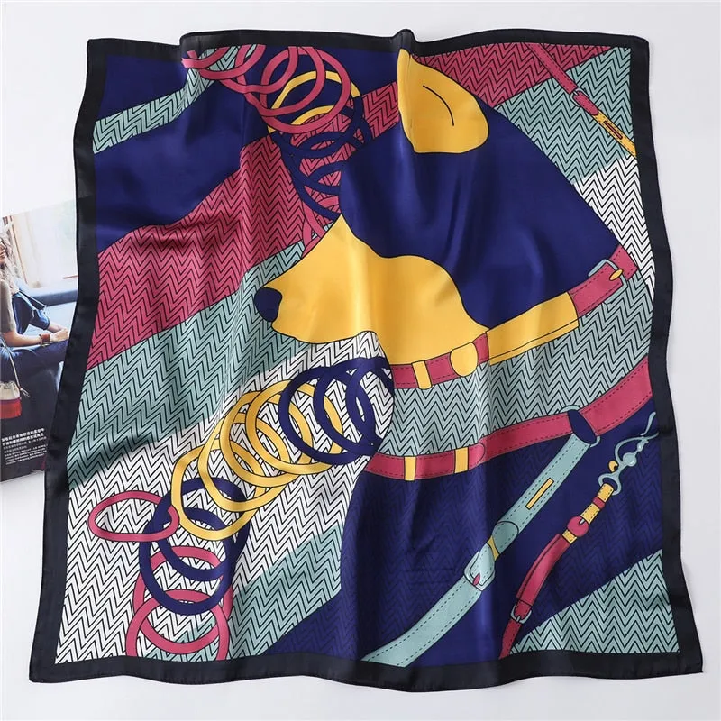 Luxury Satin Silk Scarf