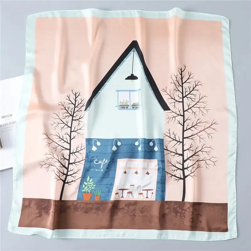 Luxury Satin Silk Scarf