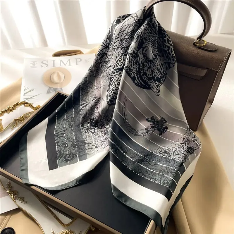 Luxury Satin Silk Scarf
