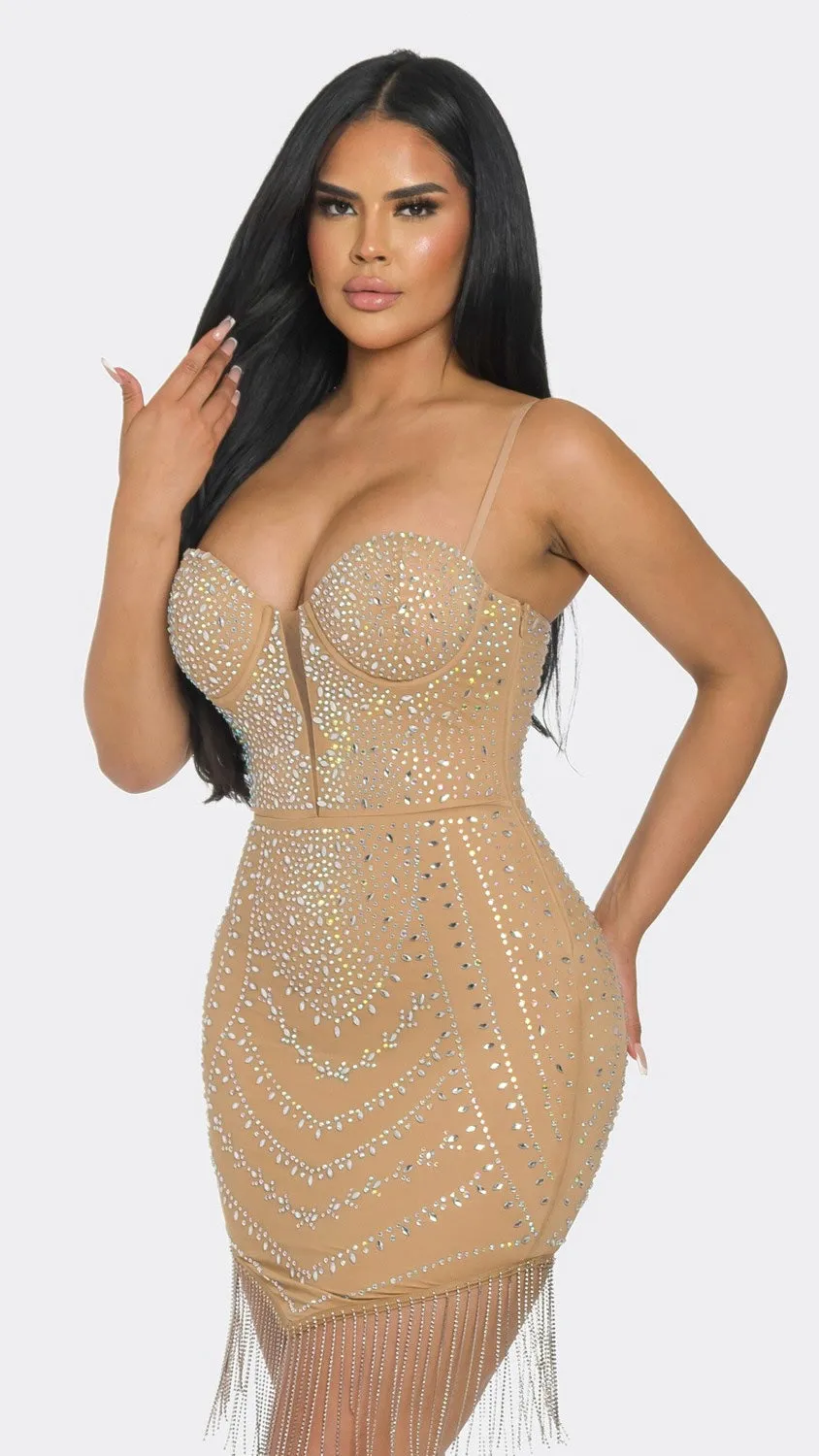 Lylah Dress - Nude