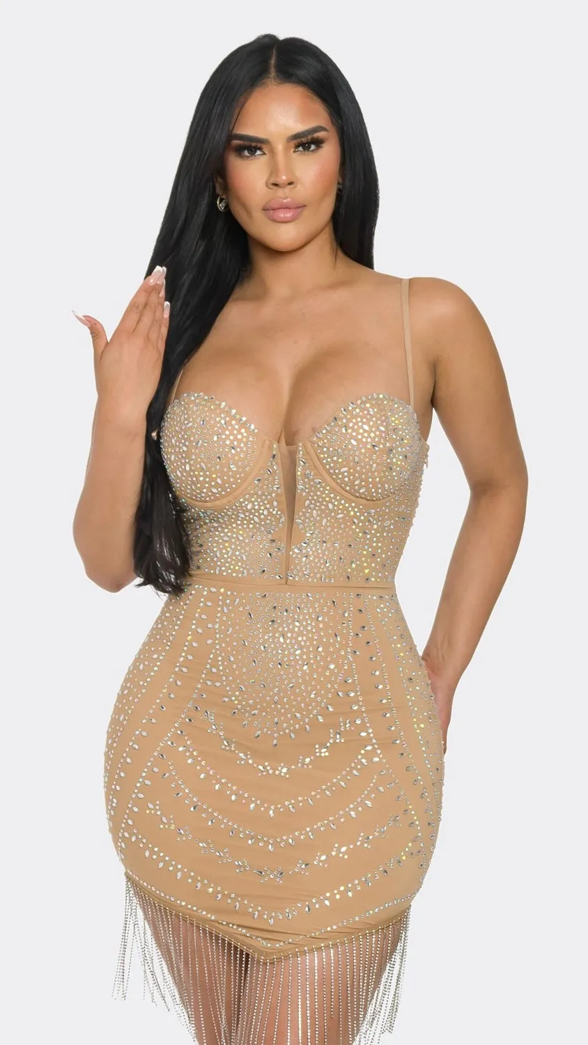 Lylah Dress - Nude
