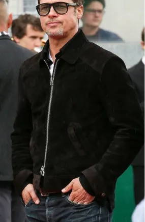 Macho Real Black Leather Suede Jacket Men Biker Motorcycle