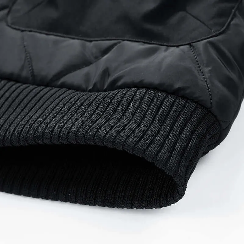 Men's Padded Bomber Jacket with Cargo Pockets