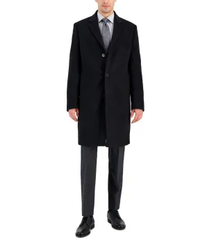 Michael Kors Mens Classic fit Overcoat Coat 40 S Black