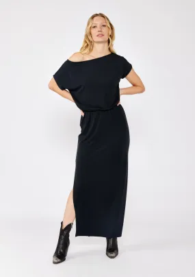 Off-Shoulder Slit Maxi Dress