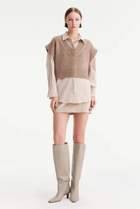 PALLAS CROPPED KNIT VEST