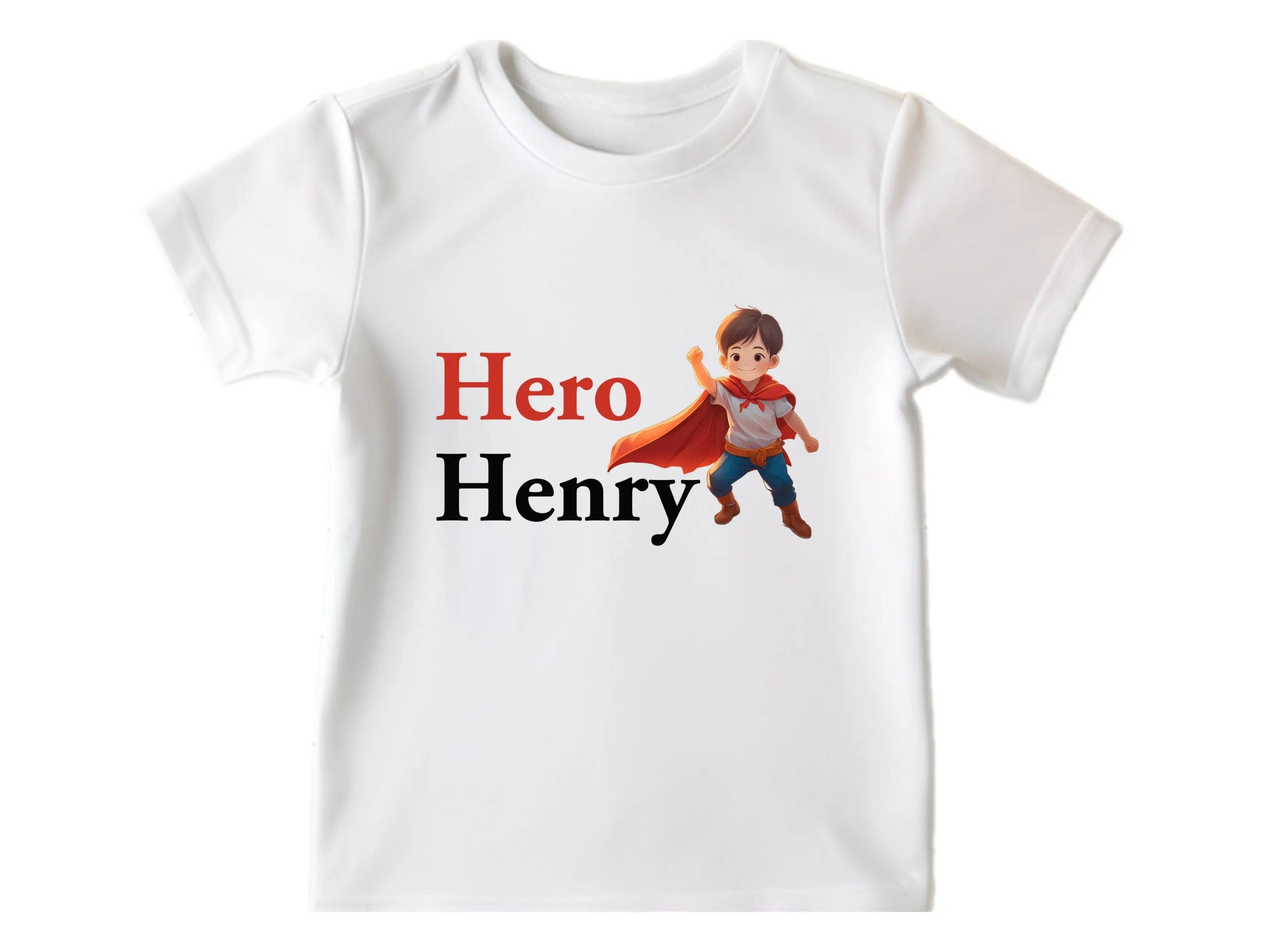 Personalized Short Sleeve Cotton Baby Boys Bodysuit Gift with Hero Printed