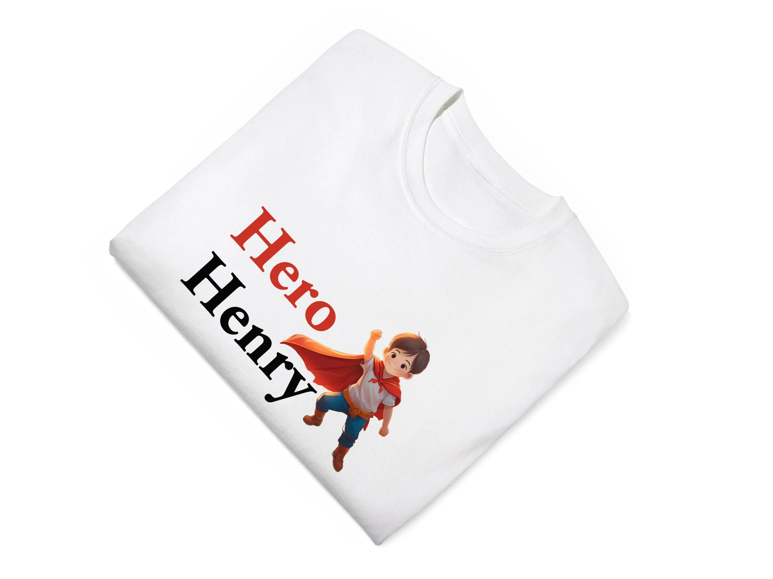 Personalized Short Sleeve Cotton Baby Boys Bodysuit Gift with Hero Printed